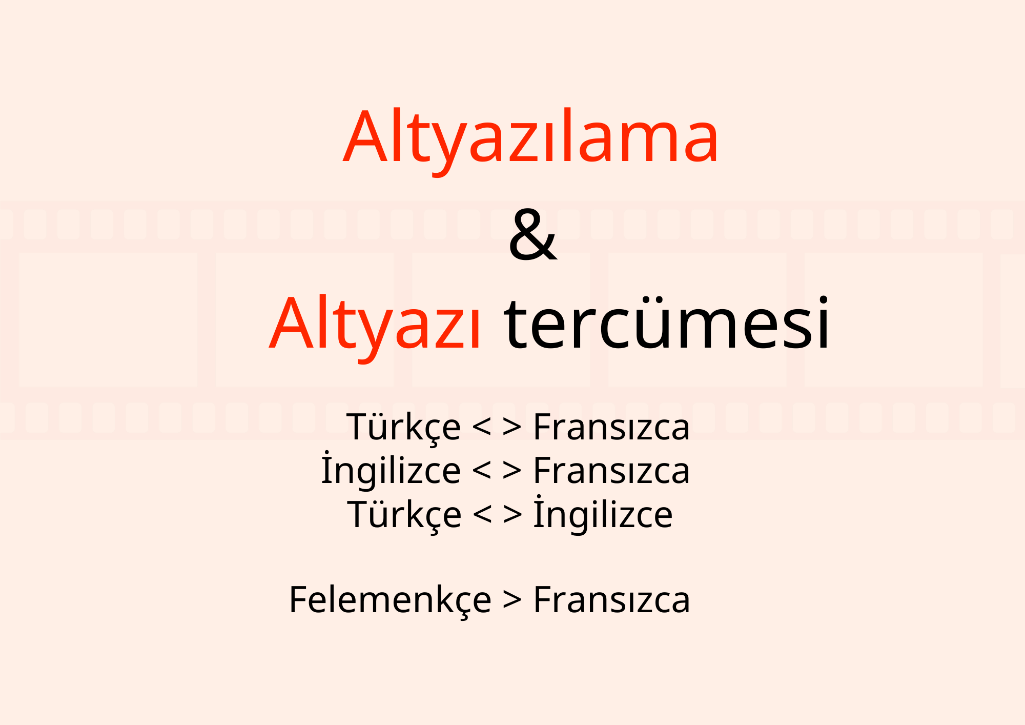 Altya﻿zılama & altya﻿zı tercümesi - Altya﻿zı çevirisi